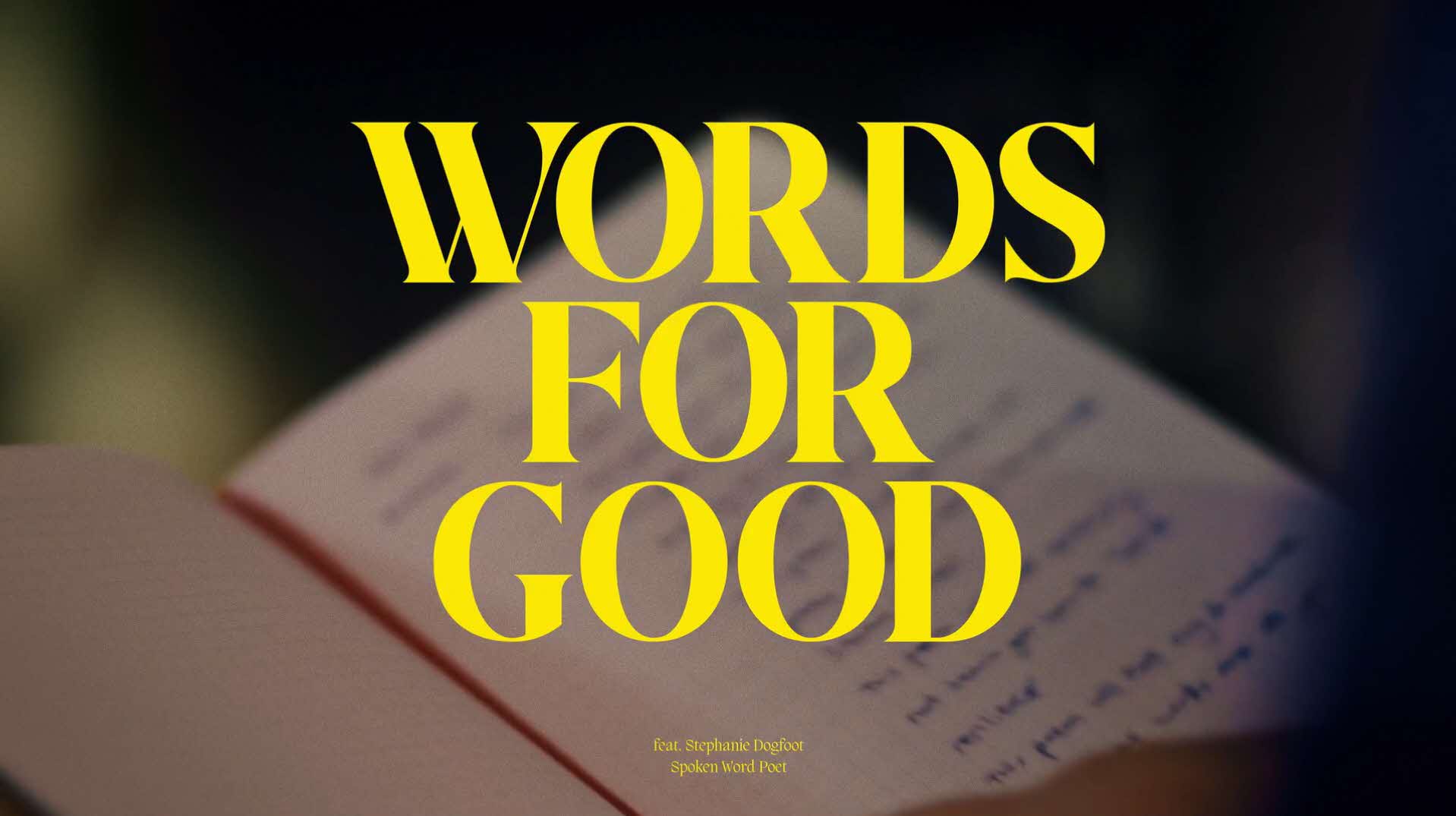 Words for Good Words For Good